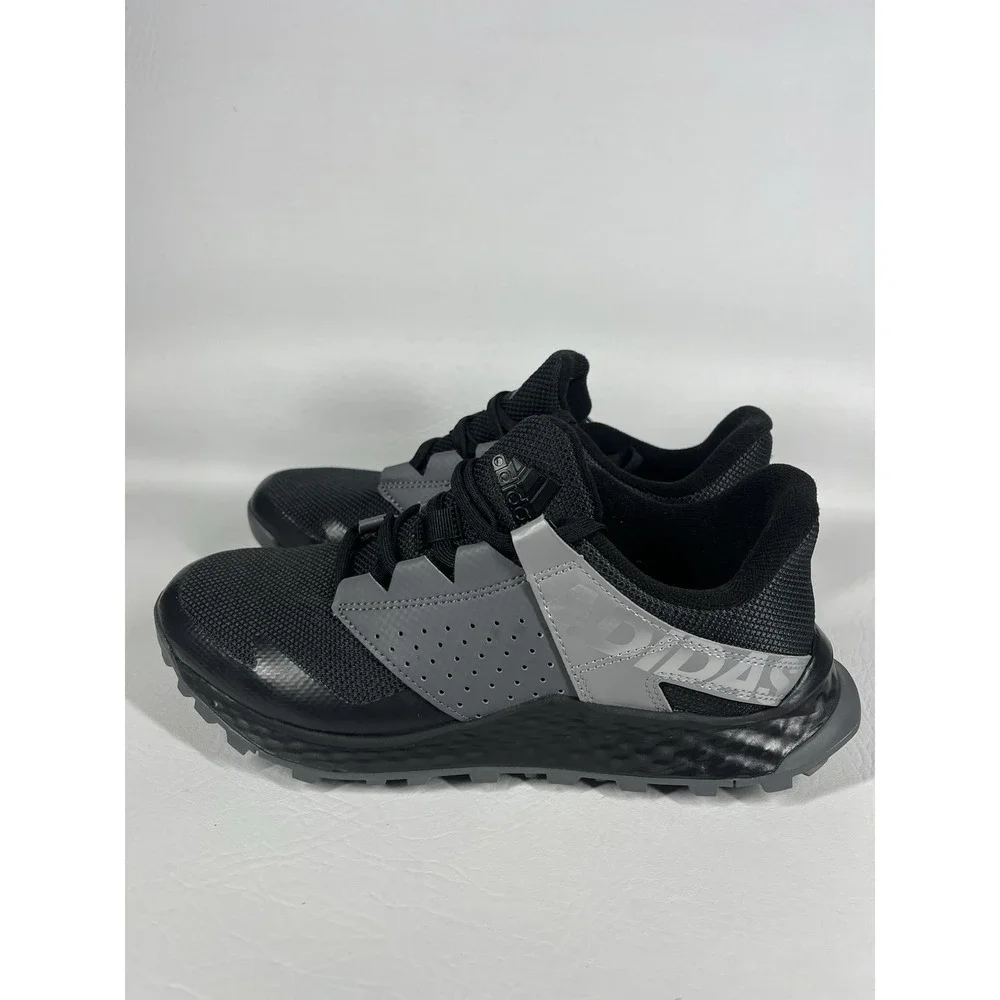 Adidas Vigor Bounce Shoes Size 4 Black Gray B42320 Athletic Lace Up